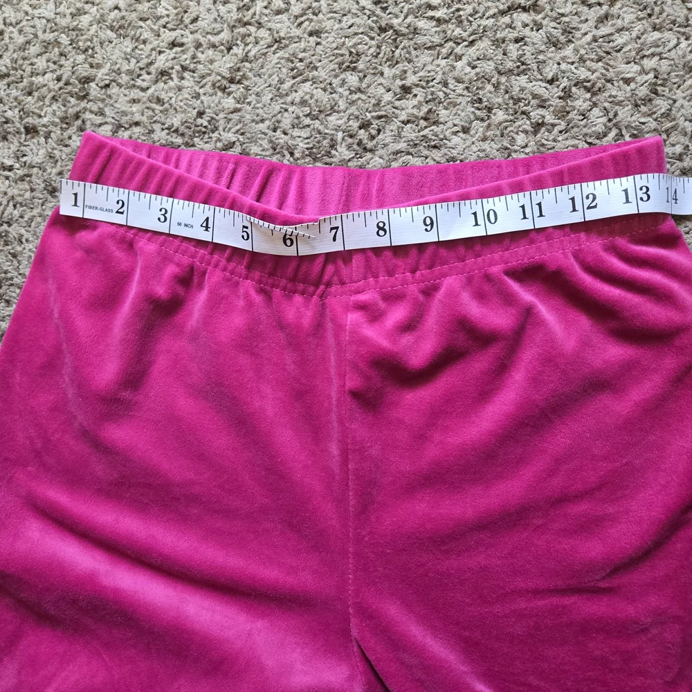 New Mix Classic Pink Velour Wide Leg Pants Womens M Lounge Pull On